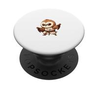 Minimalist Karate Owl Wisdom in Action Martial Arts PopSockets Adhesive PopGrip
