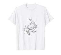 Minimalist Koi Fish Art Line Drawing Japanese Zen Value Graphic T-Shirt