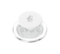 Minimalist Koi Fish Line Art Japanese Zen PopSockets PopGrip for MagSafe