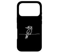 Minimalist Kookaburra Line Art Australian Bird Design Case for iPhone 17 Pro