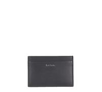 Minimalist Leather Card Holder with Logo- male- Paul Smith- Wallets & Cardholders- Black- ONE SIZE- Accessories ONE SIZE