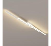 Minimalist LED Ceiling Light Linear Semi Flush Mount Bar Line Hallway Lighting Fixture Long Strip Chandeliers for Office Kitchen Workshop Cloakroom Living Room