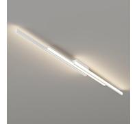 Minimalist LED Ceiling Light Linear Semi Flush Mount Bar Modern Line Hallway Lighting Fixture Long Strip Chandeliers for Office Kitchen Workshop Cloakroom Living Room