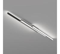 Minimalist LED Ceiling Light Linear Semi Flush Mount Bar Modern Line Hallway Lighting Fixture Long Strip Chandeliers for Office Kitchen Workshop Cloakroom Living Room