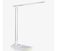 Minimalist LED Folding Touch Desk Lamp - 5 Brightness Levels 5 Color Temperature Modes USB Charging Wireless Charging Adjustable Reading Light For Students And Offices