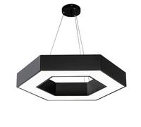 Minimalist Led Linear Light Fixture - Adjustable Height Hexagon Design for Living Room, Office, and Architectural Lighting(40Cm)/60Cm