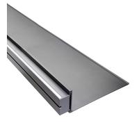 Minimalist LED Wall Shelf - Creative Metal Floating Shelf in Gray 22.5 * 100cm Aluminum Alloy for Bathroom Bar and Home Decor - Modern Storage Solution