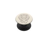 Minimalist Leo Horoscope Celestial Sun Sign Mystical PopSockets Adhesive PopGrip