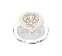 Minimalist Leo Horoscope Celestial Sun Sign Mystical PopSockets PopGrip for MagSafe