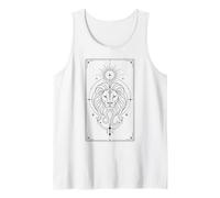 Minimalist Leo Horoscope Celestial Sun Sign Mystical Tank Top