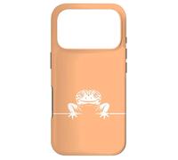Minimalist Leopard Gecko Mom Lizard - Orange Case for iPhone 17 Pro