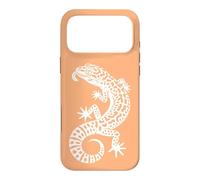 Minimalist Leopard Gecko Mom Lizard - Orange Case for iPhone 17 Pro Max