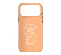 Minimalist Leopard Gecko Mom Lizard - Orange Case for iPhone 17 Pro Max