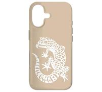 Minimalist Leopard Gecko Mom Lizard - Tan Case for iPhone 17