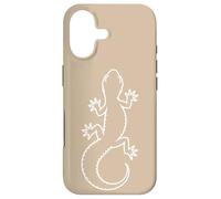 Minimalist Leopard Gecko Mom Lizard - Tan Case for iPhone 17
