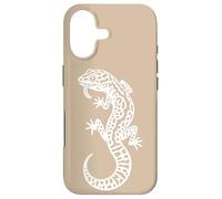 Minimalist Leopard Gecko Mom Lizard - Tan Case for iPhone 17