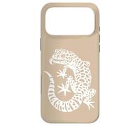 Minimalist Leopard Gecko Mom Lizard - Tan Case for iPhone 17 Pro Max