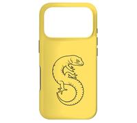 Minimalist Leopard Gecko Mom Lizard - Yellow Case for iPhone 17 Pro