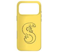 Minimalist Leopard Gecko Mom Lizard - Yellow Case for iPhone 17 Pro Max