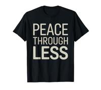 Minimalist Lifestyle Owning Peace Through Less Minimalism T-Shirt