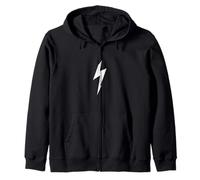Minimalist Lightning Bolt Zip Hoodie