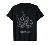 Minimalist Line Art BJJ Brazilian Jiu Jitsu Flow State T-Shirt