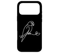 Minimalist Line Art Parrot One Line Drawing Bird Case for iPhone 17 Pro Max