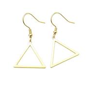 Minimalist Line Geometric Necklace, Gold Silver Polished Hollow Crown Square Triangle Octagon Spiral Charm Daily Wear Jewelry for Women, One Size, Stainless Steel, No Gemstone