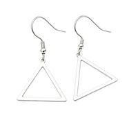 Minimalist Line Geometric Necklace, Gold Silver Polished Hollow Crown Square Triangle Octagon Spiral Charm Daily Wear Jewelry for Women, One Size, Stainless Steel, No Gemstone