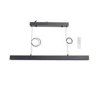 Minimalist Linear Pendant Light Dimmable Modern LED Chandelier with Remote Control for Restaurant Cafe Bar Office 110 265V