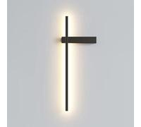 Minimalist Linear Wall Sconce Black Wall Light Bar LED Geometric Wall Lamp Long Sconces Wall Lighting Living Room Wall Lights Bedroom Bedside Lamps Indoor Wall Washer