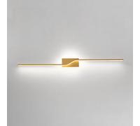 Minimalist Linear Wall Sconce LED Wall Lamp Gold Vanity Light Fixture Long Strip Sconces Wall Lighting Indoor Line Wall Washer Living Room Wall Lights Bedroom Wall Lamps