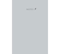 Minimalist Lined Notebook: 100 Pages: Soft Grey Edition - Part of the Earth Tone Leaf Series