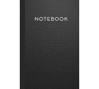 Minimalist Lined Notebook: 120 Pages of College Ruled Paper - Professional Dark Leather-Style Printed Cover - Portable 6x9 Notebook for Men, Women, and Office Use