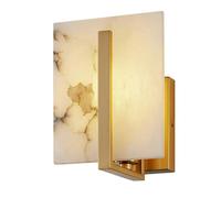 Minimalist Marble Wall Mounted Light Fixtures, Nordic Style Single Head Wall Sconce, E14 Light Source Personality Wall Lamp, Bedside Living Room Entrance Wall Light