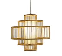 Minimalist Modern Bamboo Hanging Lamp - Handmade Weaving, Suitable for Teahouse, Dining Room, Club, Restaurant