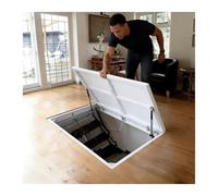 Minimalist Modern Cel DoorFMounted Floor Access Panel Hatch with Suct Cup Opener for Basement & C (40x29 cm / 101.6x73.7 cm)