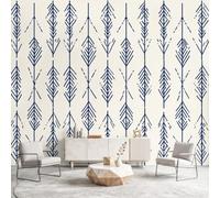 Minimalist Modern Geometric Wall Mural Wallpaper, Herringbone Chevron Arrows Design Photo Wallpaper, 260 x 170 cm(W x H), Wall Mural for Bedroom Living Room Hallway Sofa Backdrop