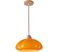 Minimalist Modern Large Dome Pendant Light with Glass Shade - 11.8” Round Lamp for Kitchen Island, Dining, Bedroom, Living Room