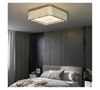 Minimalist Modern Luxury Crystal Ceiling Lamp Light Villa Bedroom for Hotel Dining Table Chandeliers(L50W50cm,Warm)