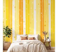 Minimalist Modern Mural Wallpaper, Stars Striped Wall Murals for Children Nursery Bedrooms Living Room Wall Mural Art Decor 400 x 280 cm(W x H) Wall Decoration Paper