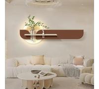 Minimalist Modern Porch Decoration Painting with LED Lights, Hydroponic Green Plants and Sandstone Wall Art for Corridor and Entrance