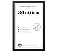 Minimalist Modern Solid MDF Wooden Black Poster Frame 30x40 cm | Shatter-Proof Front | Portrait & Landscape Display - Ideal for Home, Office & Gallery Walls