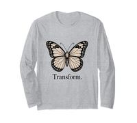 Minimalist Monarch Illustration, Transform Long Sleeve T-Shirt