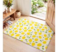Minimalist Nature-Inspired Rug Kids - Fruit Lemon Rugs for Living Room Bedroom, Washable Non Slip Soft Large Carpet, Patterned Area Rugs & Home Decor 120 x 160 cm