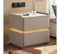 Minimalist Nightstand with High Gloss Finish, Silent Drawer, Eco-Friendly Materials, Space-Saving Design, Easy Assembly for Bedroom Essentials & Modern Decor