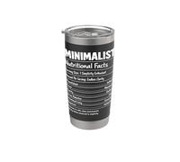 Minimalist Nutritional Facts Simplicity Clarity Focus Stainless Steel Insulated Tumbler