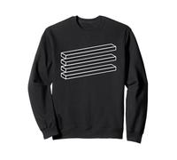 Minimalist Optical Illusion Geometric Line Art Sweatshirt