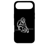 Minimalist Orangutan Line Art Primate Wildlife Design Case for iPhone Air