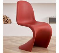 Minimalist Ottoman Footrest Stackable Plastic Dining Chairs for Living Room Versatile Vanity Seating Modern Home Fur Stylish and Space-Saving Design